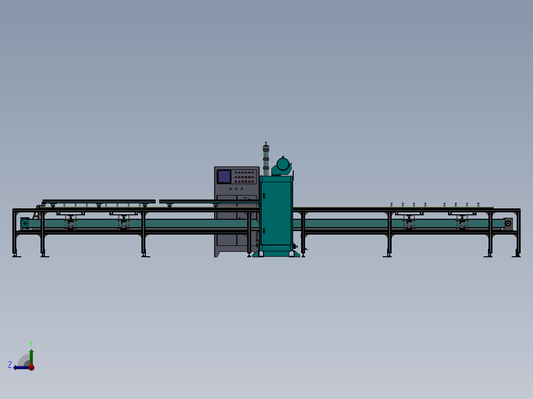 多点龙门排焊机sw16可编辑右视图