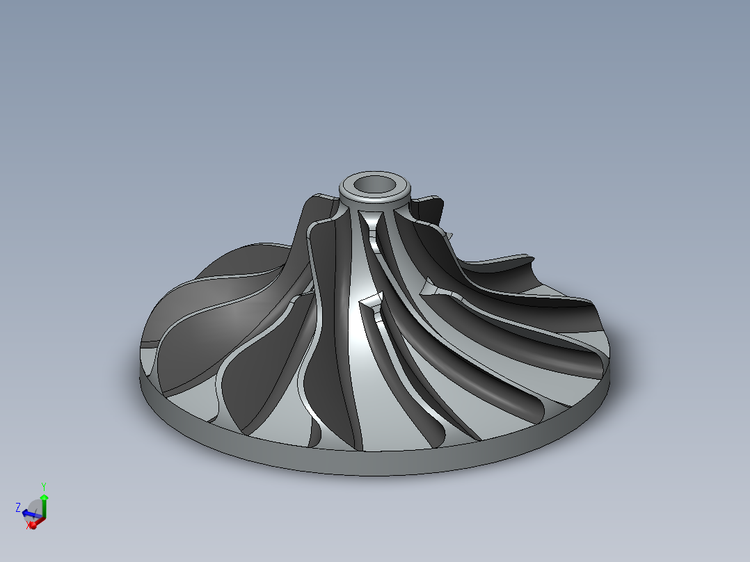 solidworks 涡轮结构设计