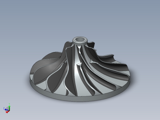solidworks 涡轮结构设计