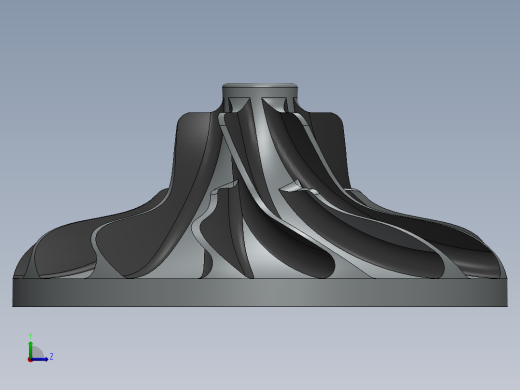 solidworks 涡轮结构设计左视缩略图