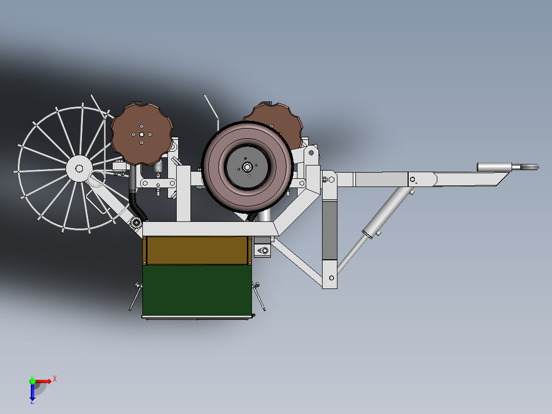 ZDH-NY-001 播种机俯视图
