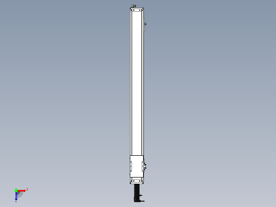 Toyo东佑达直线模组-ECH12-1100-BC-100W+煞車俯视图