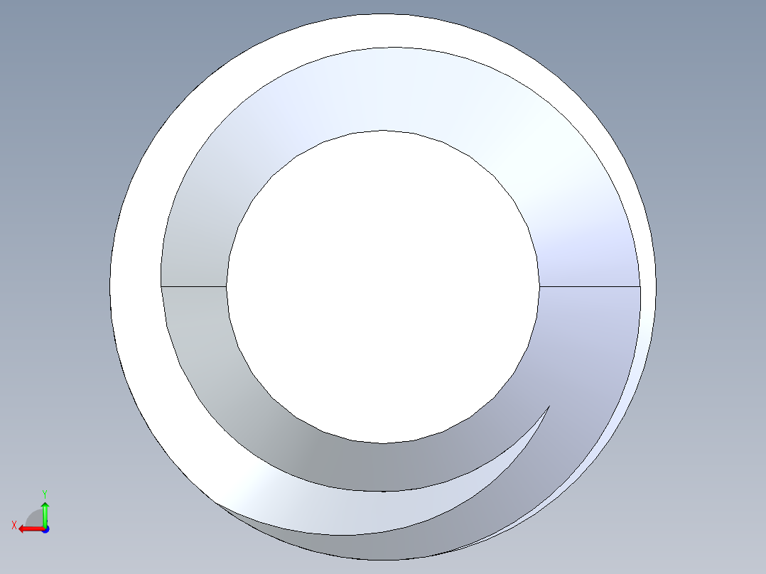 UNC 平头紧定螺钉-UNC SET SCREW 5-40 x0.375.STEP后视图