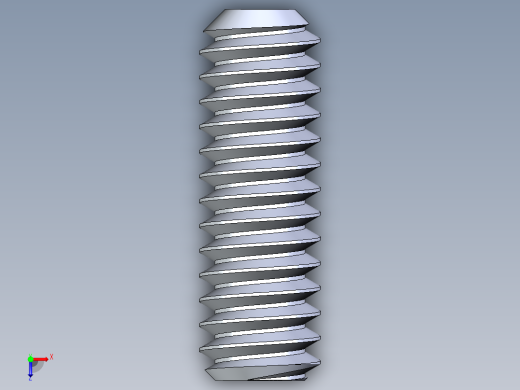 UNC 平头紧定螺钉-UNC SET SCREW 5-40 x0.375.STEP俯视缩略图