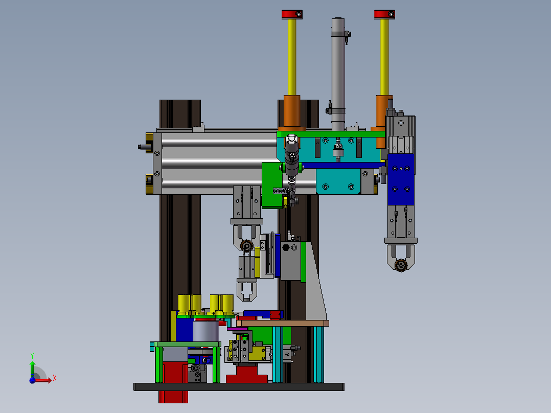 电机转子装配检测移栽设备前视图