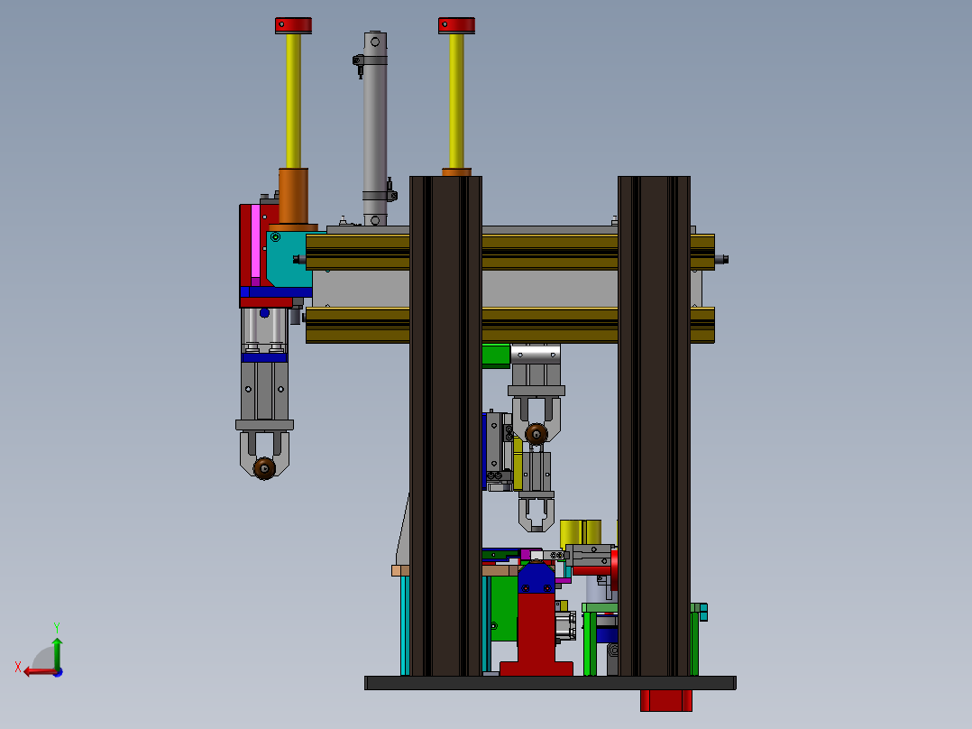 电机转子装配检测移栽设备后视图