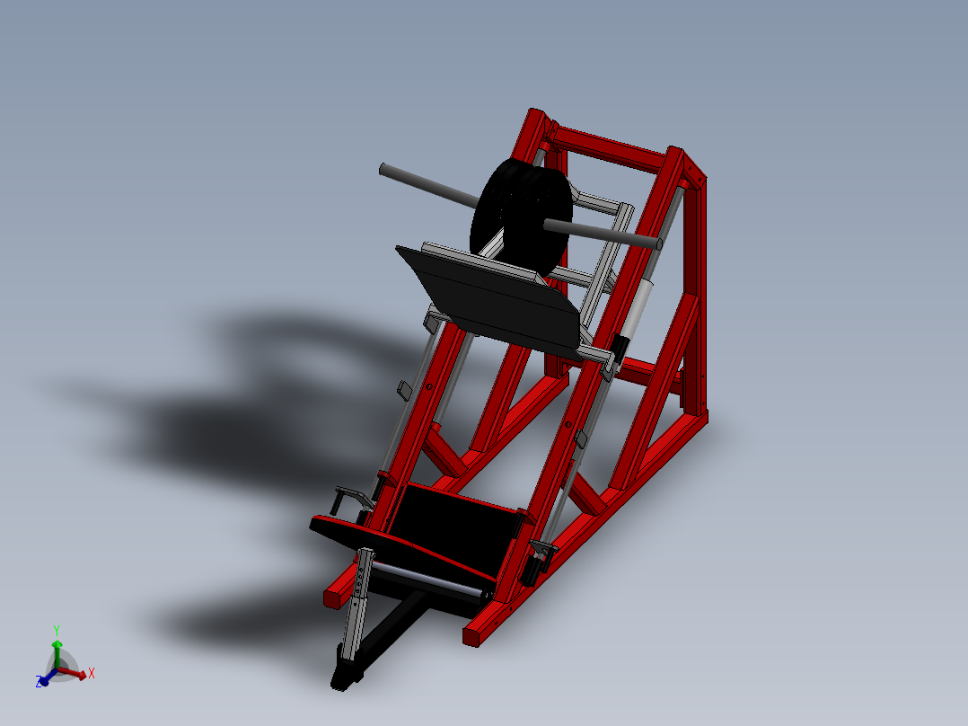 健身房45度健身器材