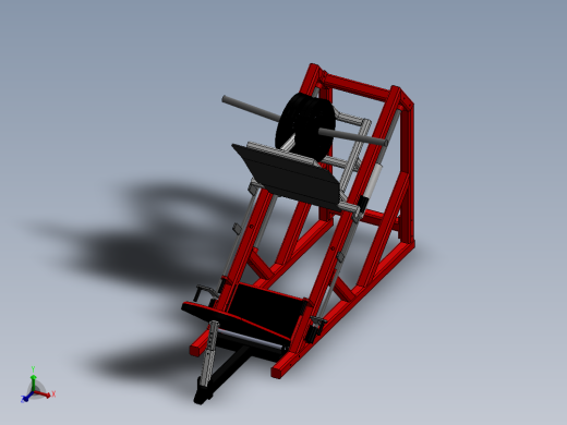 健身房45度健身器材