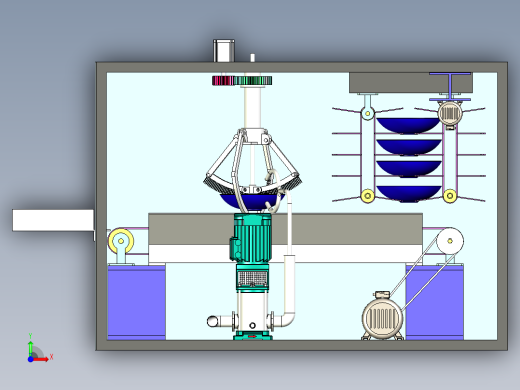 家用洗碗机三维模型前视缩略图