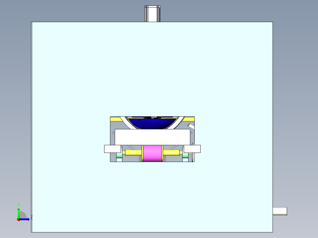 家用洗碗机三维模型左视图