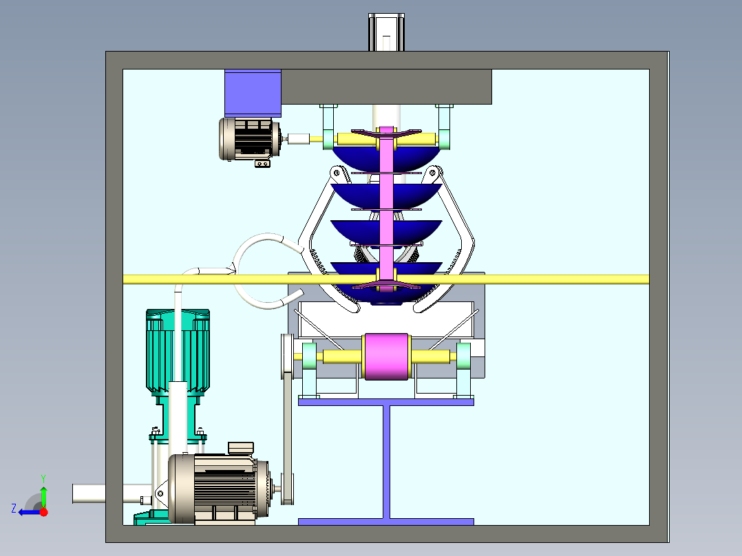 家用洗碗机三维模型右视图