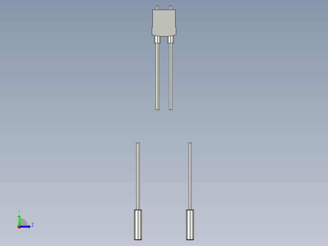 基恩士FS-L51_kc图纸模型左视图