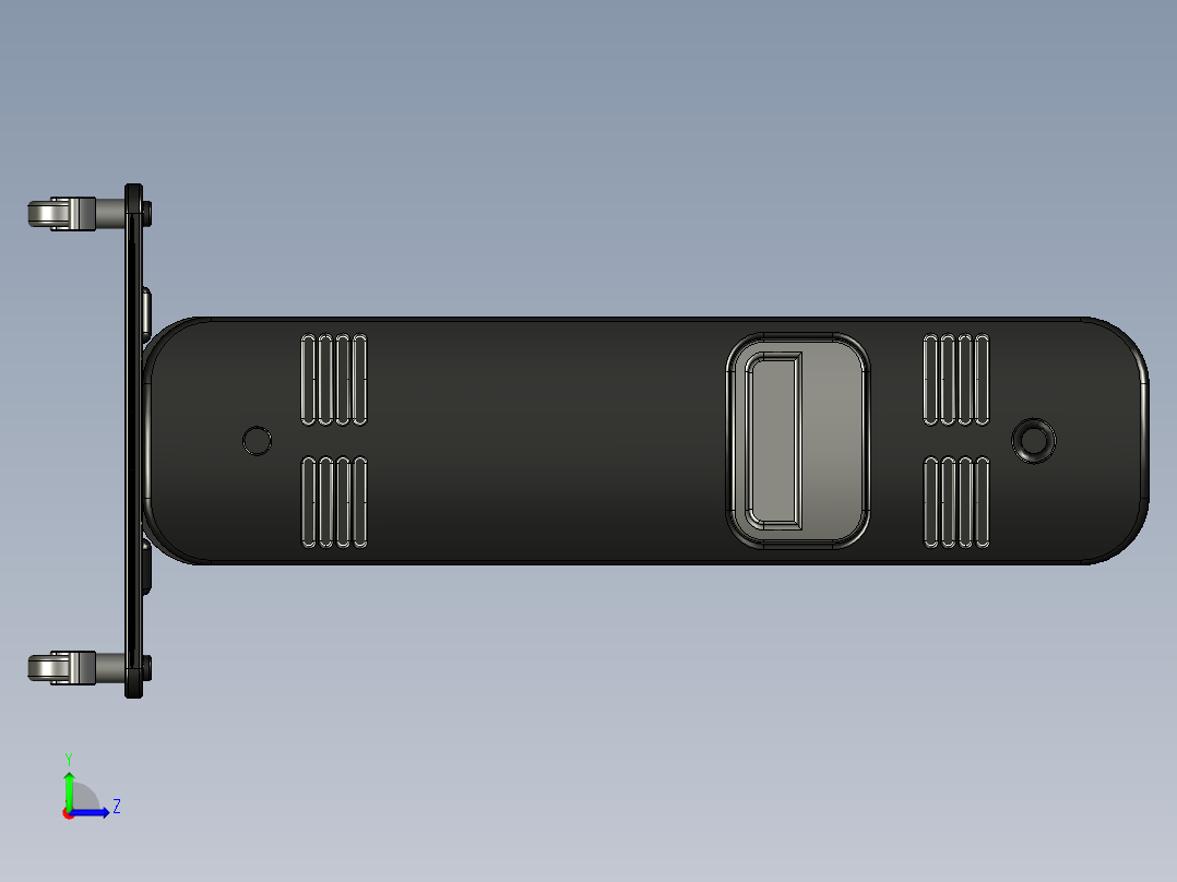 便携式散热器左视图