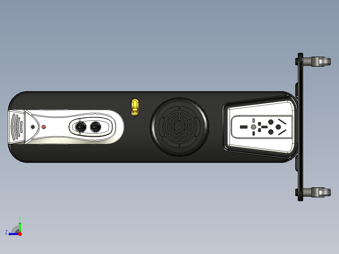 便携式散热器右视图