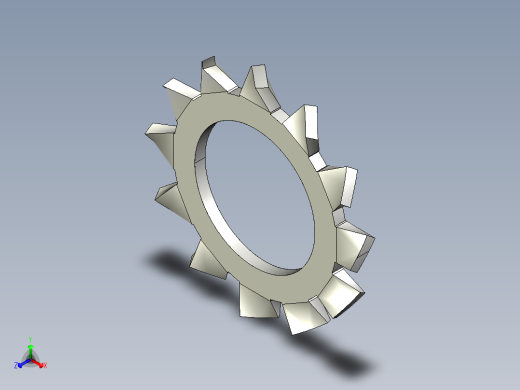 垫圈 外牙锁 公制-EXTERNAL TOOTH LOCK WASHER for M10 SCREW.IGS