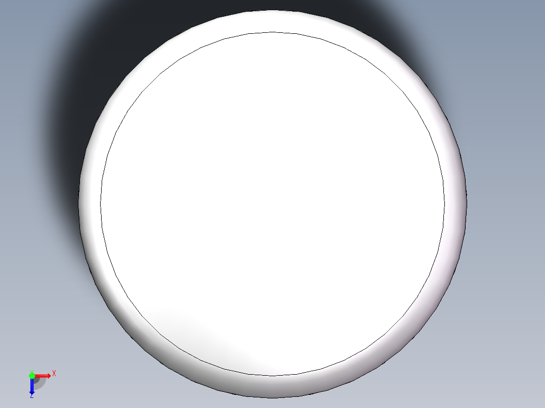 THA碟形封头DN2300俯视图