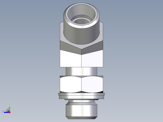 卡套式工业通用硬管接头EO_Adjustable_locknut_45_deg_elbow_VEE10LMOMDCF右视缩略图