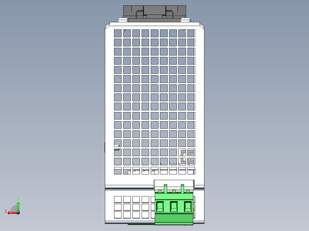 TSP 140系列DIN导轨安装电源后视图