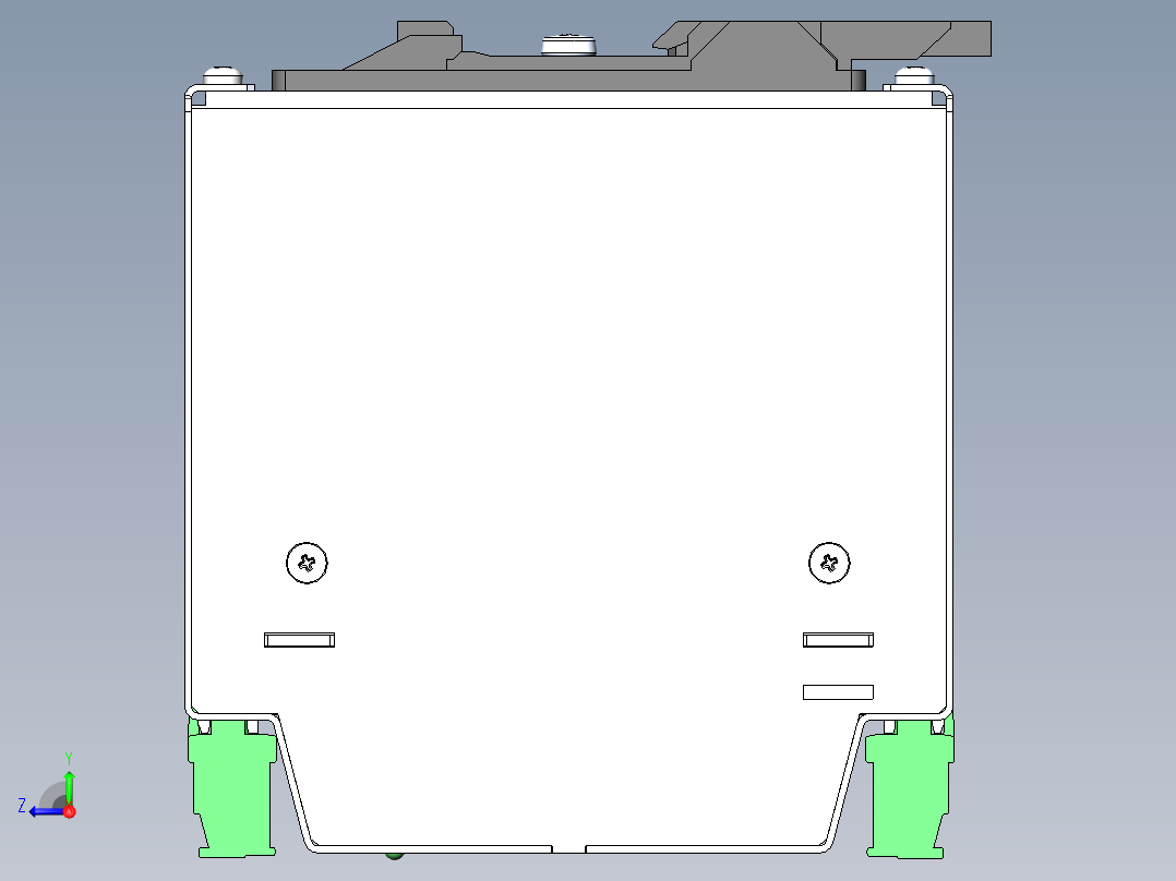 TSP 140系列DIN导轨安装电源右视图