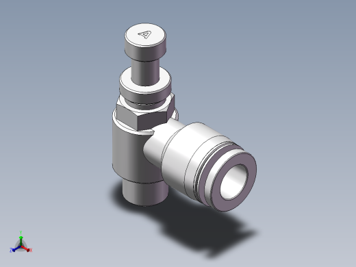 节流阀PSL801A（1分8厘）正等轴测缩略图