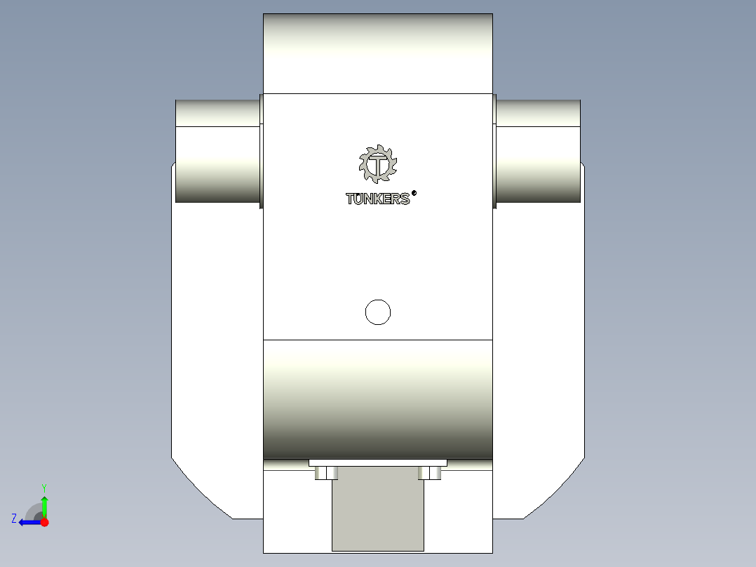 德克斯TUNKERS气缸数模KS_160_2_A00_T08_100GRAD右视图