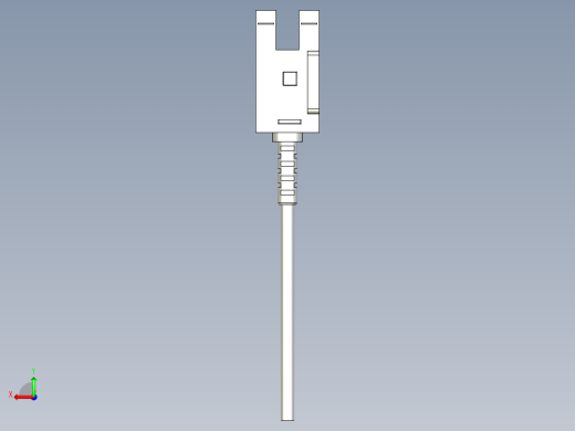 槽型光电传感器LU677_3D后视缩略图