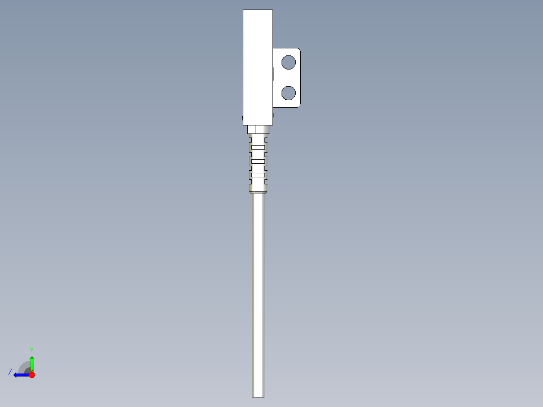 槽型光电传感器LU677_3D右视图