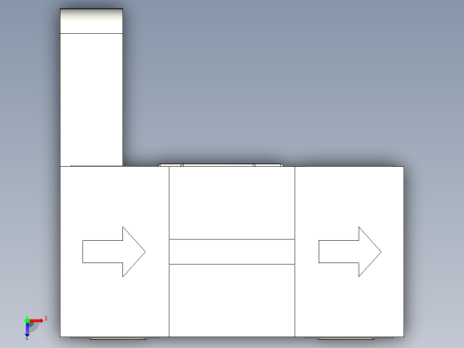 槽型光电传感器LU677_3D俯视缩略图