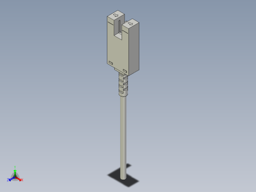 槽型光电传感器LU677_3D正等轴测缩略图