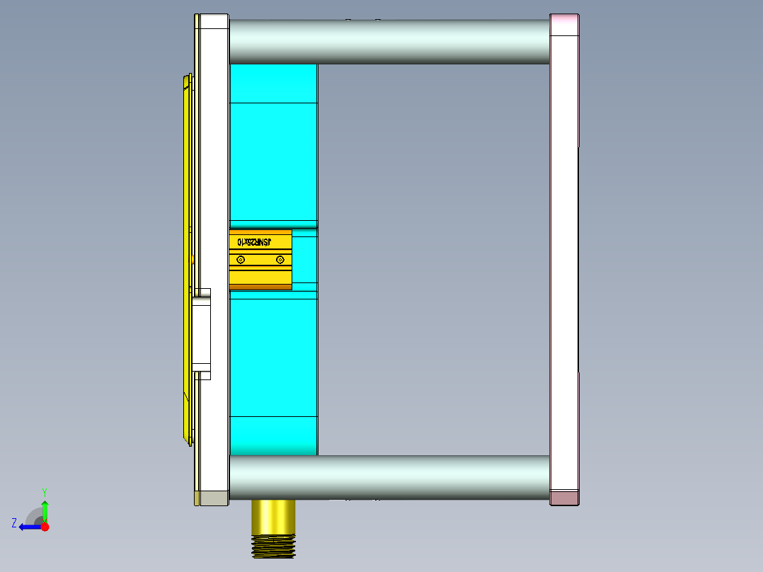 REACHER-A-笔记本CNC工装夹具三维模型cnc3右视图