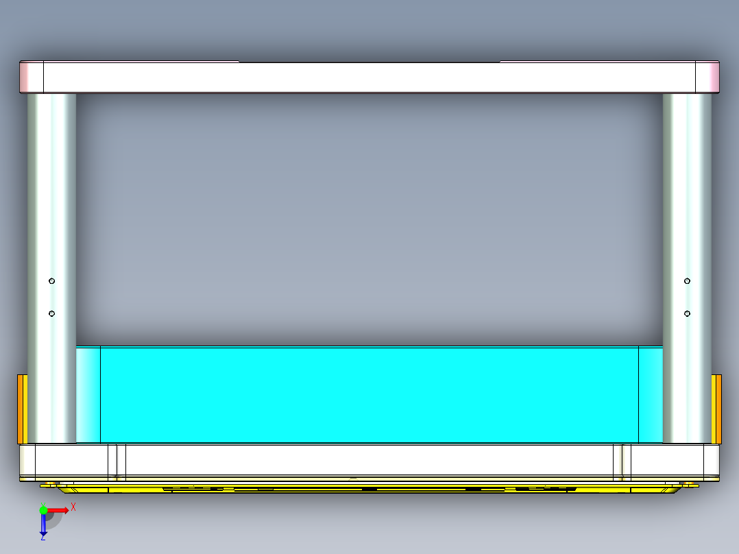 REACHER-A-笔记本CNC工装夹具三维模型cnc3俯视图