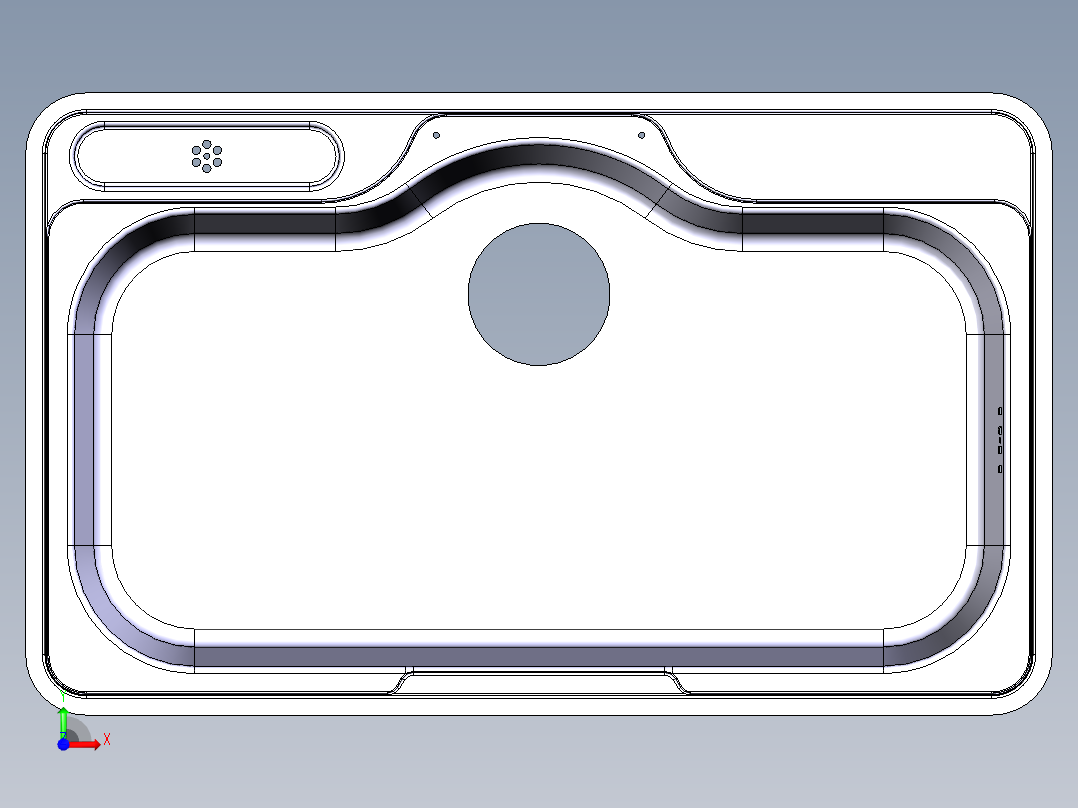水槽、不锈钢水槽(142)前视图