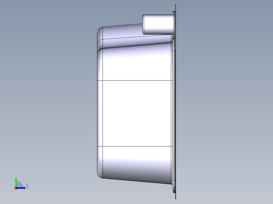 水槽、不锈钢水槽(142)左视图