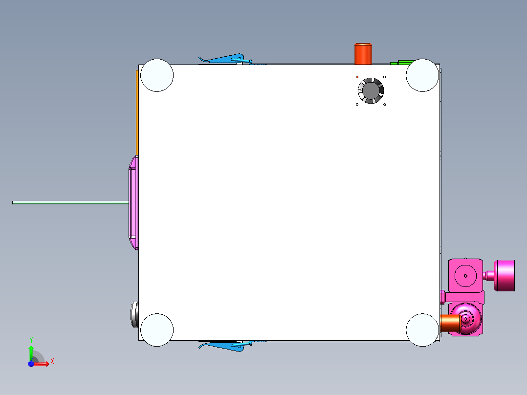 通讯线速内编织切除机sw18可编辑前视图
