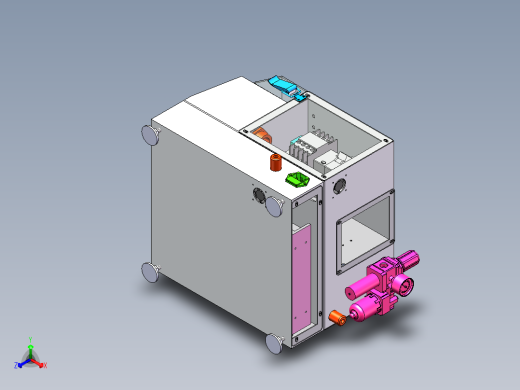通讯线速内编织切除机sw18可编辑正等轴测缩略图