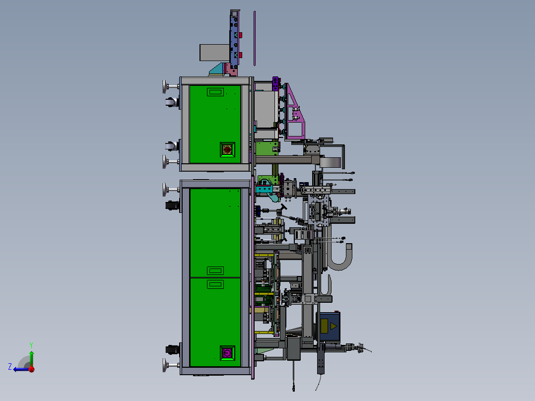 软包电芯自动上料&焊接设备sw18右视图
