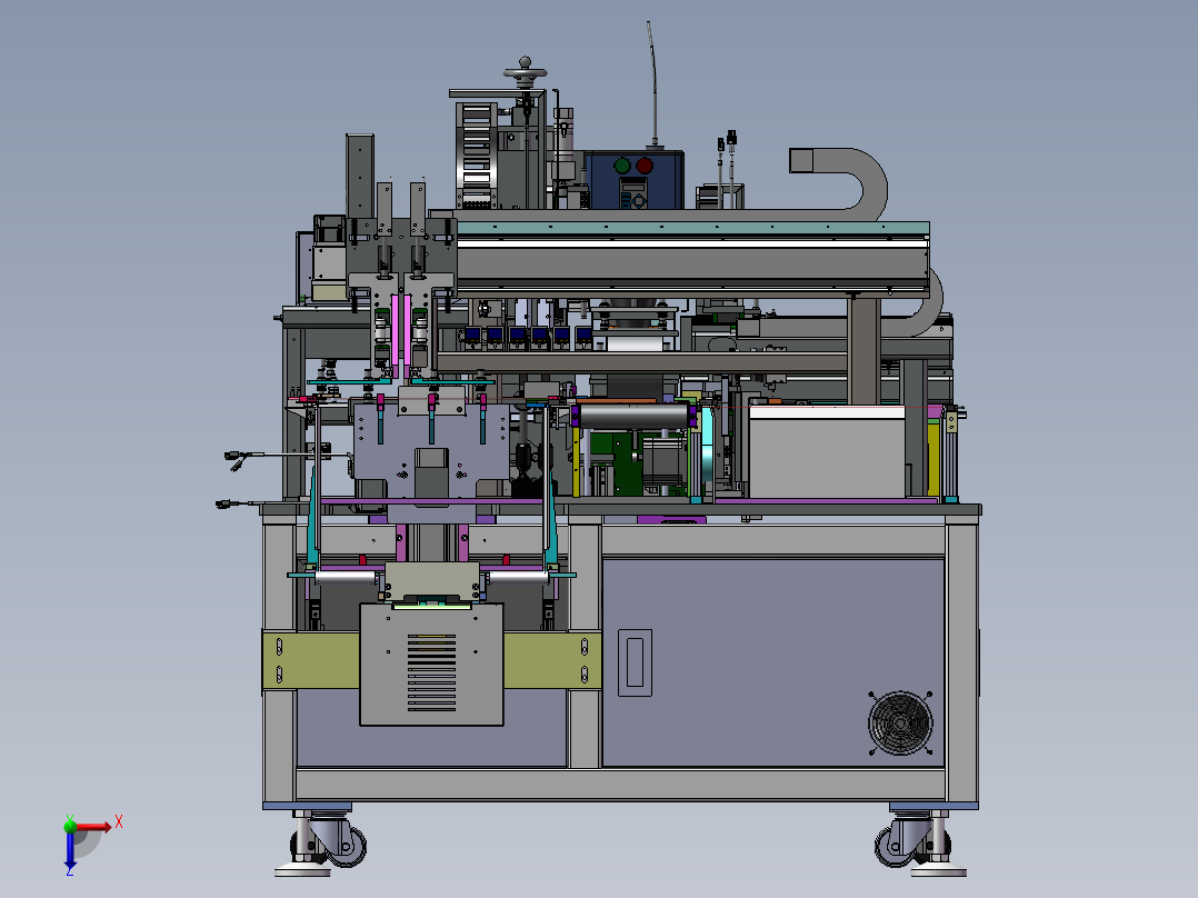 软包电芯自动上料&焊接设备sw18俯视图