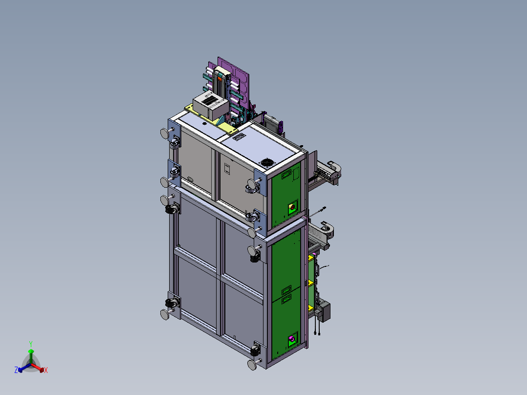 软包电芯自动上料&焊接设备sw18正等轴测图