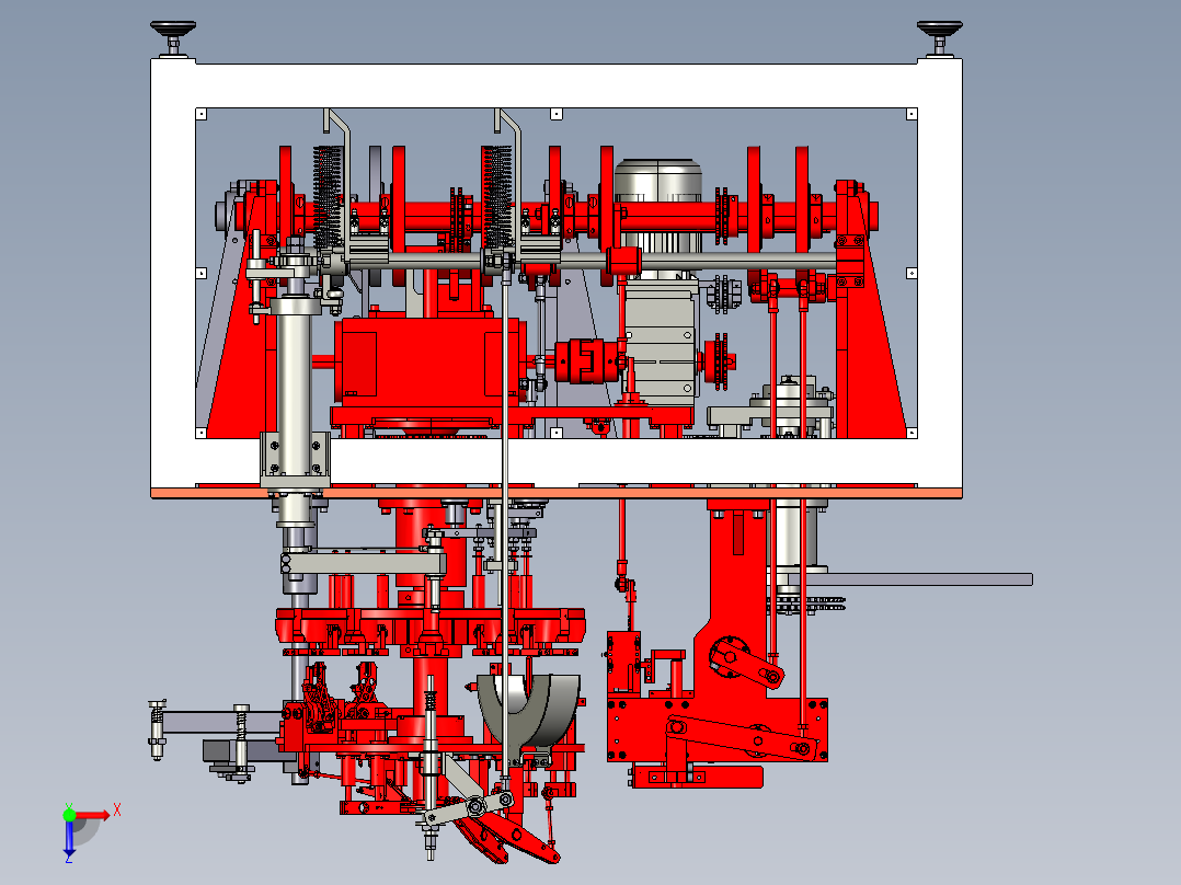 锥套冲模机creo5.0.zip俯视图