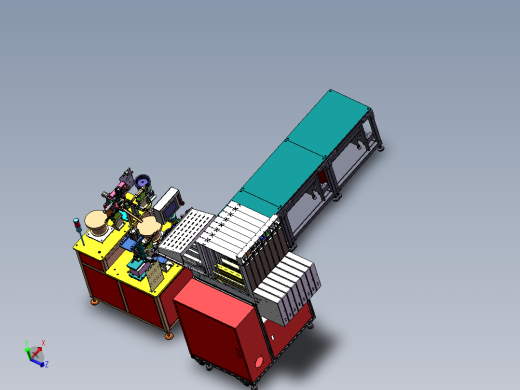 插件自动化组装生产线sw17可编辑