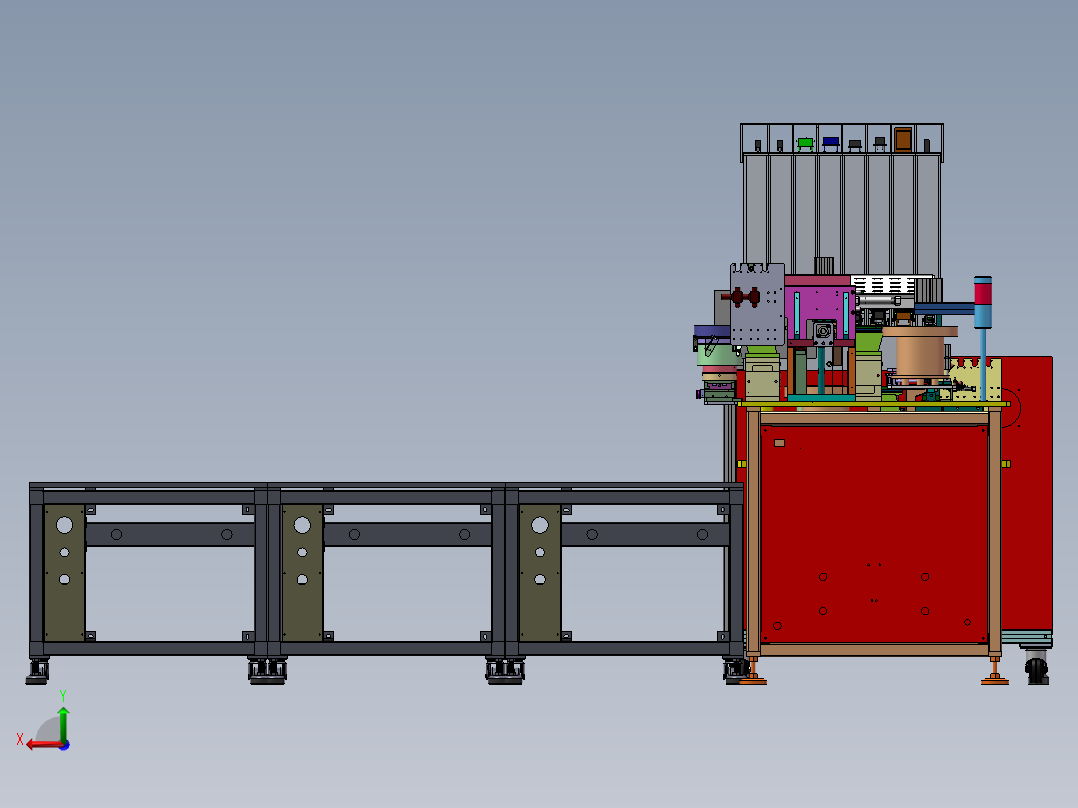 插件自动化组装生产线sw17可编辑后视图