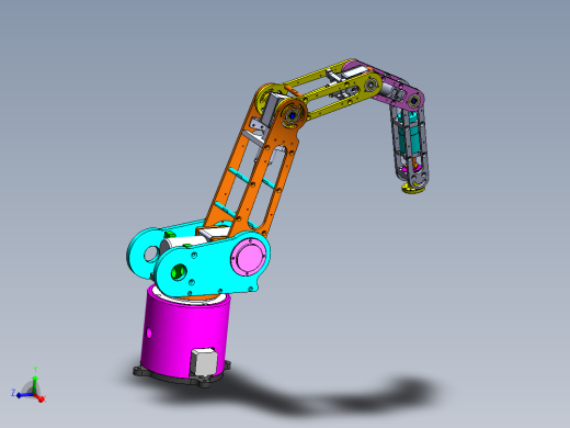 4轴视教机械手sw18可编辑