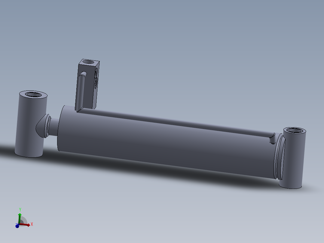 焊接式液压缸（带前杆端安装孔眼）88.9x38.1x395毫米
