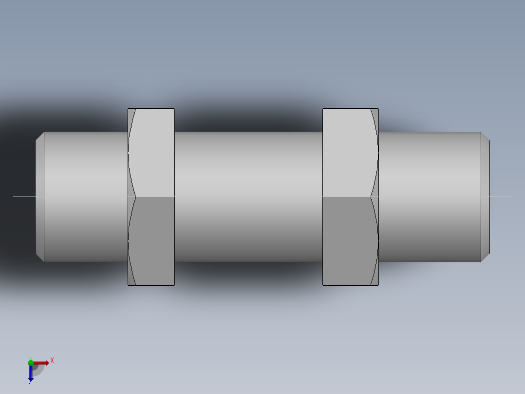 直通隔板接头、6C-14LN俯视图