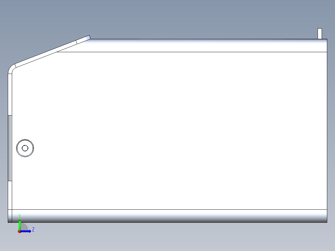 钣金外壳左视图