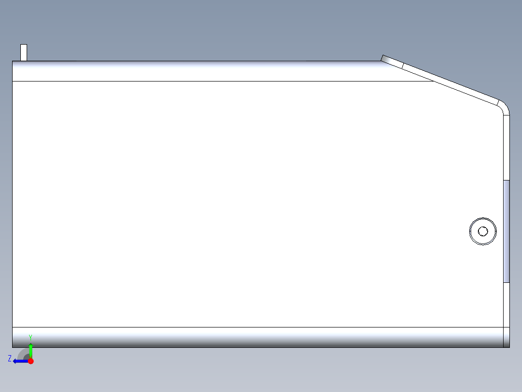 钣金外壳右视图