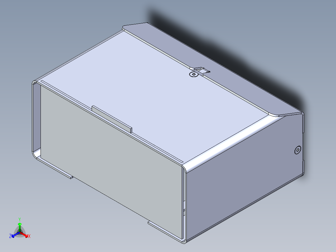 钣金外壳正等轴测图