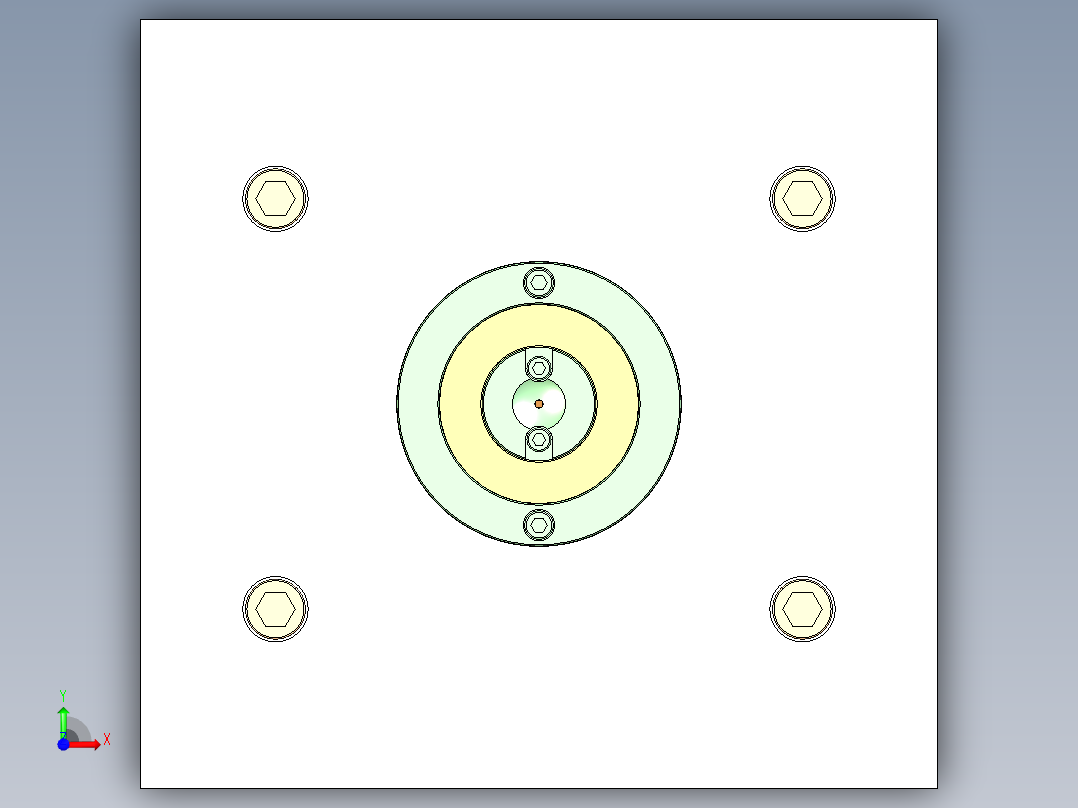 TWS耳机充电盒上盖前视图