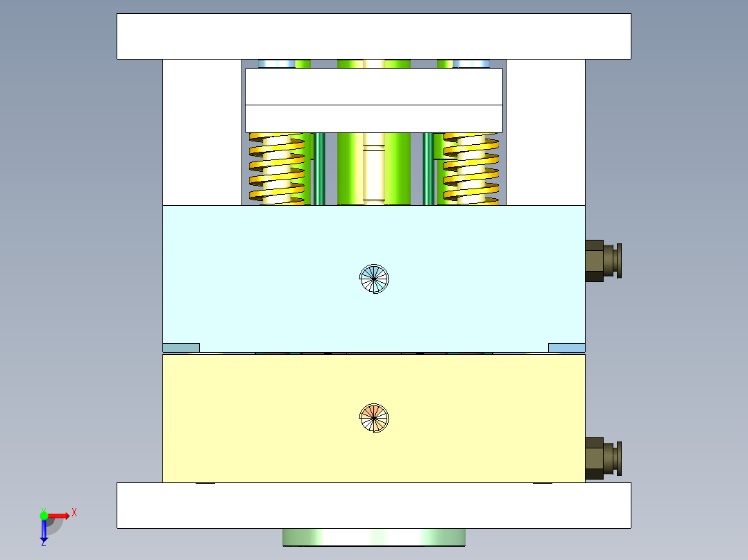 TWS耳机充电盒上盖俯视图