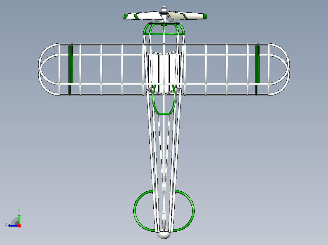 B2004353-双翼风向标右视图